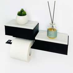 Держатель для туалетной бумаги Molinardi Creativo с двумя ящиками