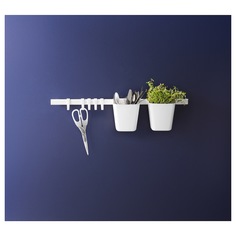 Рейлинг с 4 крючками 2 контейнерами IKEA SUNNERSTA СУННЕРСТА