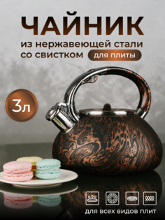 Чайник для плиты ASTIX из нержавеющей стали 3л.