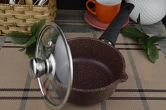 Ковш Горница 1л Шоколад с крышкой кш1611аш
