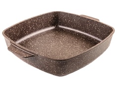 Противень Горница 320х320мм Шоколад литые ручки без крышки п321аш