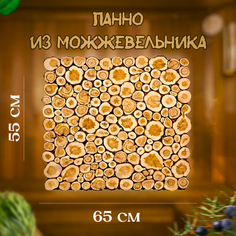Панно из спилов можжевельника 650x550 мм No Brand