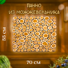 Панно из спилов можжевельника 700x550 мм No Brand