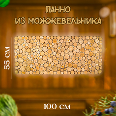 Панно из спилов можжевельника 100x550 мм No Brand