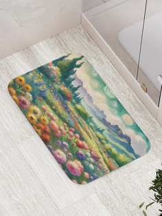 Коврик для ванной и туалета мягкий JoyArty Цветочный рай, bath_sd1460