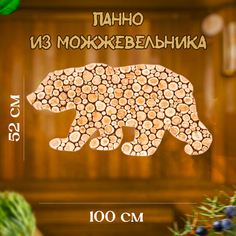 3Д панно из можжевельника Медведь ГРИЗЛИ 100х52 см правый No Brand