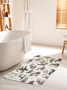 Коврик для ванной туалета JoyArty Котятки, bath_429898_60x100