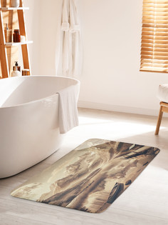 Коврик для ванной туалета JoyArty Горы в сепии, bath_sd1048_60x100