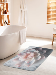 Коврик для ванной туалета JoyArty Лотос на мраморе, bath_sd1145_60x100
