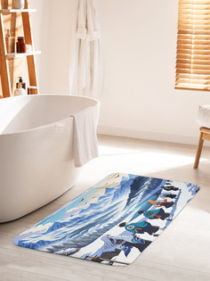 Коврик для ванной туалета JoyArty Аниме в горах, bath_sd1392_60x100