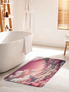 Коврик для ванной туалета JoyArty Розовые облака, bath_sd1520_60x100