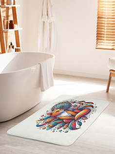 Коврик для ванной туалета JoyArty Кот-ловец, bath_sd1166_60x100