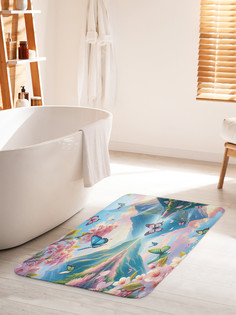 Коврик для ванной туалета JoyArty Весна в горах, bath_sd1054_60x100