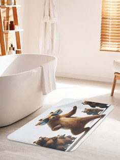 Коврик для ванной туалета JoyArty Танцевальный мишка, bath_429983_60x100