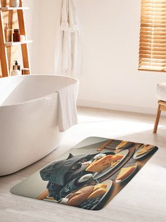 Коврик для ванной туалета JoyArty Сырное преступление, bath_429903_60x100