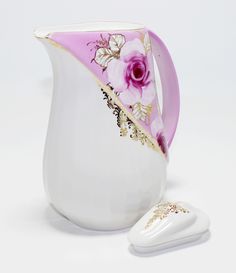 Кувшин для сока Фарфор Сысерти высокохудожественная ручная роспись Розовый сон