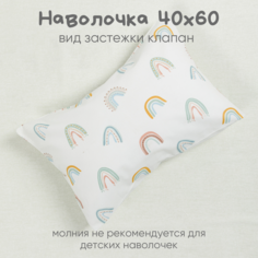 Наволочка Ночь Нежна Рейнбоу Бязь 120гр. 40х60 -1шт