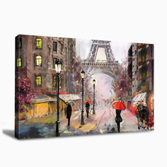 Картина на холсте Postermarket Утро в Париже, 50х70 см