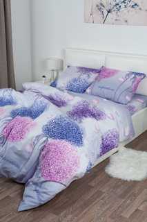 Постельное белье Миланика Николь 2.0 спальное с Европростыней Бязь Milanika