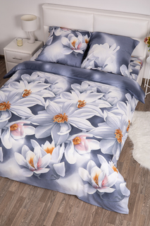 Постельное белье Миланика Рената 2.0 спальное с Европростыней Бязь Milanika