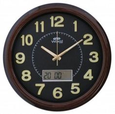 Часы настенные WORLD k7615 ZBL табло