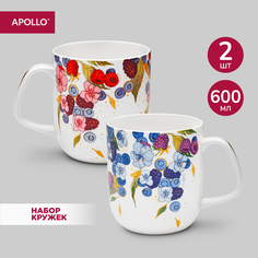 Кружка APOLLO genio Berries Basalto фарфор 2 шт 600 мл