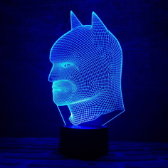 Лампа OH MY GEEK 3D Маска Бэтмена, 25 см