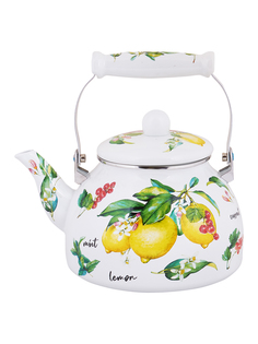 Чайник для плиты Appetite Лимонный фреш эмалированный, 2,5 л