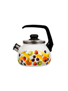 Чайник для плиты со свистком Vitross Fruits эмалированный, 3 л