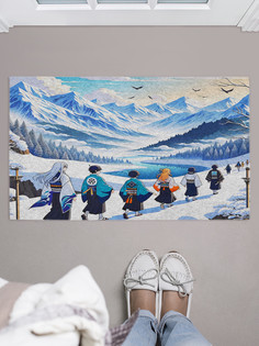 Коврик придверный JoyArty Аниме в горах, door_sd1392