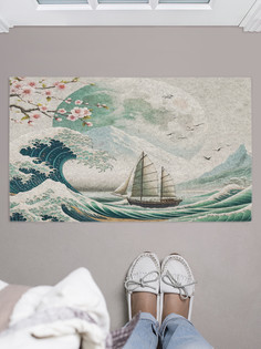 Коврик придверный JoyArty Корабль в море, door_429447