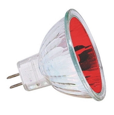 Лампа галогеновая Vito 50W GU5.3 12V со стеклом красная CLRMR16-50WREDGU5.312V