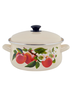 Кастрюля эмалированная ALAT Home с крышкой, 3 л