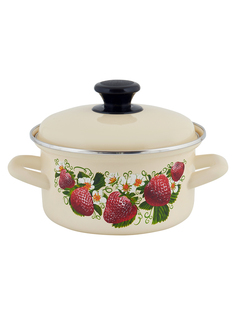 Кастрюля эмалированная ALAT Home с крышкой, 1,5 л