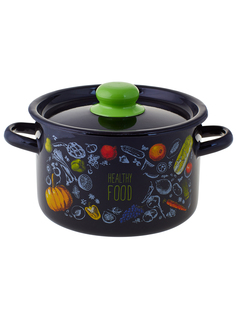Кастрюля эмалированная Appetite Healthy food, с крышкой, 2,9 л