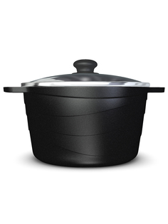 Кастрюля с крышкой Каменная антипригарная 5 л No Brand