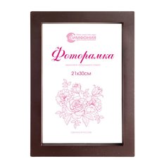 Фоторамка Симфония в пластиковой раме 21х30 см, цвет орех