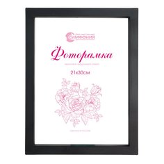 Фоторамка Симфония в пластиковой раме 21х30 см, цвет черный
