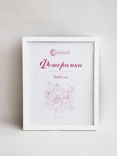 Фоторамка Симфония в пластиковой раме 20х25 см, цвет белый