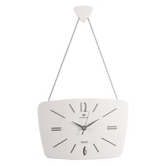 Часы настенные Рубин Ретро, корпус белый с серебром, 27 х 18 см, АА