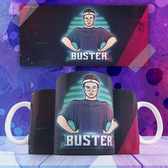 Кружка с принтом Бустер buster видеоблогер и стример 330 мл No Brand