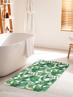 Коврик для ванной туалета JoyArty Тропическое полотно, bath_36059_60x100