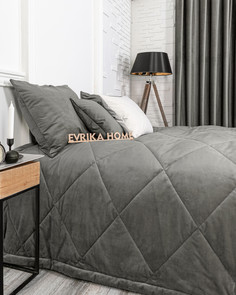 Наволочки декоративные Evrika Home 70х70 на молнии Беллиссимо Стальной