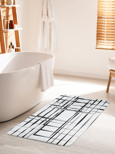 Коврик для ванной туалета JoyArty Иллюзия клетки, bath_21390_60x100