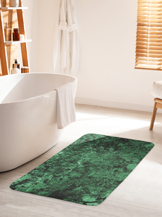 Коврик для ванной туалета JoyArty Зеленый мрамор, bath_18900_60x100