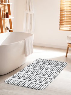Коврик для ванной туалета JoyArty Таблица умножения, bath_37775_60x100
