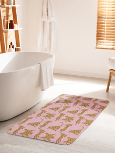 Коврик для ванной туалета JoyArty Забавные леопарды, bath_385251_60x100