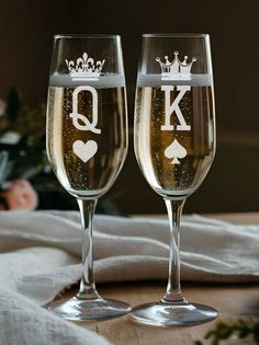 Бокал для шампанского LaserGlass свадебные Король Королева