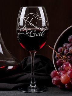 Бокал для вина LaserGlass с надписью Наташа
