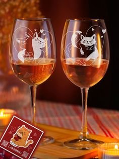 Бокал LaserGlass с котики